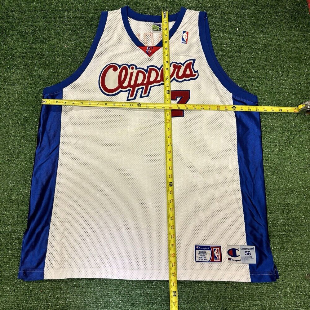 Vintage Champion Los Angeles Clippers Lamar Odom Sewn NBA Jersey Sz 56 Stitched - Picture 8 of 8